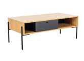 Madrid Oak & Black Coffee Table - 1